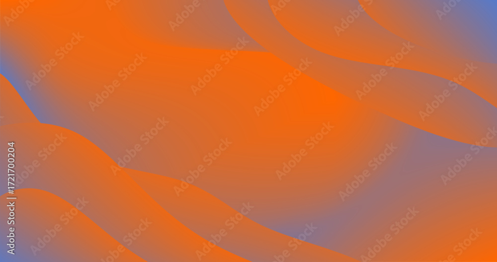 Poster orange blue gradient abstract background copy space with fluid mesh layer
