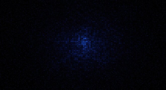 Abstract Blue Pixel Noise Background