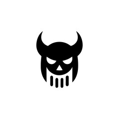 Menacing Demon Mascot Vector Graphic Illustration