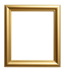 Narrow golden square picture frame.