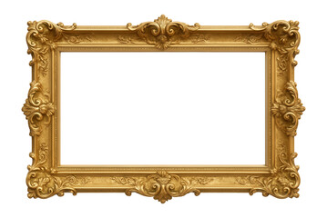 Ornate baroque-style wide picture frame.
