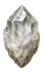 Obraz premium Rough quartz crystal specimen.