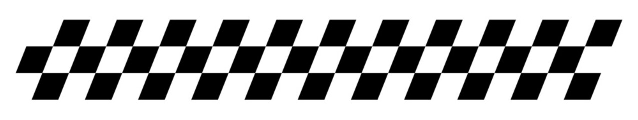 Race Flag. Checkered line. Racing concept. Black and white checker pattern