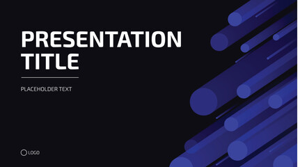 Modern Geometric Presentation Background Vector – Abstract Business Template