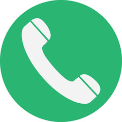 Light green Phone Call Icon &ndash; Communication Symbol