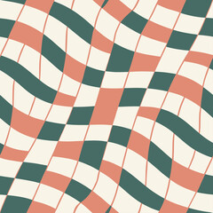 Abstract modern trendy hand drawn seamless pattern, vector illustration.   