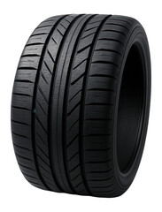 Close-up of tire tread pattern designed for wet and dry conditions.