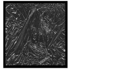 High-Resolution Plastic Wrap Texture - Transparent Overlay, Wrinkled Film, Grunge Element, Creased Surface for Modern Abstract Backgrounds.