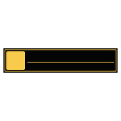 Abstract Business Title Bar with Gold Accent