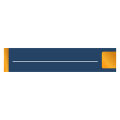 Minimalist Blue Rectangle Banner with Gradient Corner
