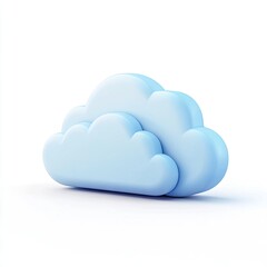 Light-blue 3D cloud icon (1)