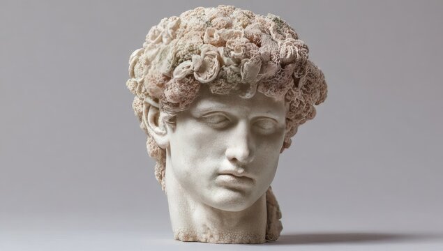 Detailed bust of a young man