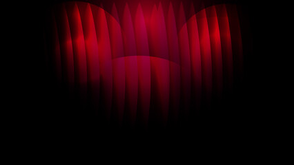 Futuristic red Glass Gradient on Black Background with Glowing Waves and Transparent Motion Layers