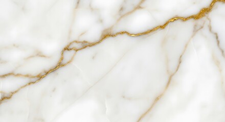 White marble texture with golden veins, abstract background