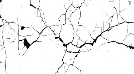 Cracks overlay textured. Grain noise particles. Rusted white effect. Grunge design elements. Vector illustration, EPS 10.