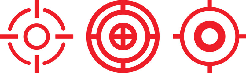 Obraz premium Target icon set.Target Line Icon Design, Editable Stroke, Pixel Perfect, Stock Illustration. Goal symbol collection. Simple target with arrow. Vector illustration !