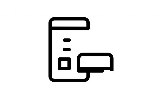 online payment icon motion graphic