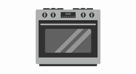 Sleek Modern Range: Kitchen Appliance Icon
