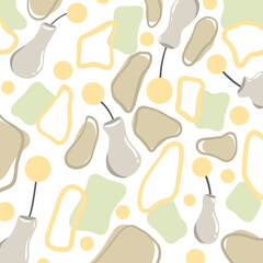 seamless background with abstract shape