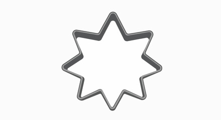 Eight-Pointed Star Cookie Cutter: Perfect for Festive Baking