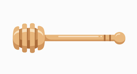 Honey Dipper: Rustic Wooden Honey Drizzle Tool