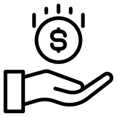 Earnings icon vector illustration