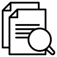 Search document icon vector illustration
