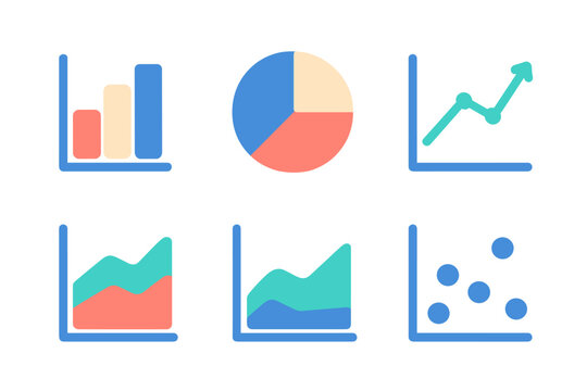 Comprehensive collection of business and financial data visualization charts and graphs for analysis and reporting