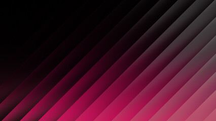 Obraz premium Abstract gradient diagonal stripes with dark black to vibrant pink transition