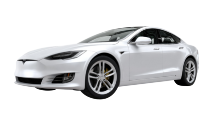 Modern Electric Car: A sleek, all-electric vehicle, boasting a futuristic design and a clean aesthetic, embodies innovation and sustainable transport, a symbol of a greener tomorrow.