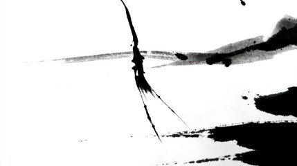 Abstract ink splatter design