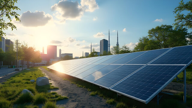 Professional solar installation on commercial rooftop