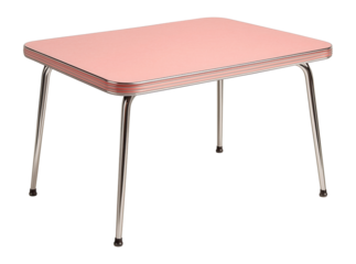 Retro pink formica kitchen table.