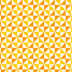 Orange yellow color Triangles seamless vector pattern design