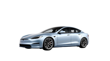 Electric Sedan: This image captures the sleek design of a modern electric sedan, showcasing its aerodynamic curves and advanced technology.