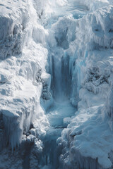 Majestic Frozen Waterfalls Nature's Icy Masterpiecesin Winter Wonderland Landsapes Await Adventurous Exporers Seeking BreathtakingScenic Views and Tranquil erenity