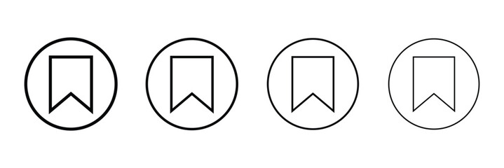 Set of Bookmark icon. collection bookmark signs. favorite, book, mark, saving icons. market special sale signs .Vector illustration. Eps 10 .