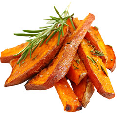 Roasted Sweet Potato Fries Garnish with 