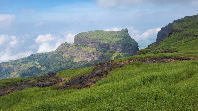 Chota Kulang seen from Kulang fort near Nashik, Maharashtra