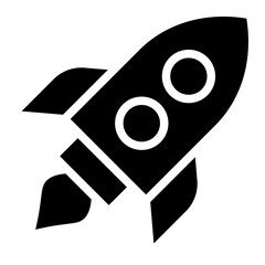 Start campaign  icon glyph style vector illustration
