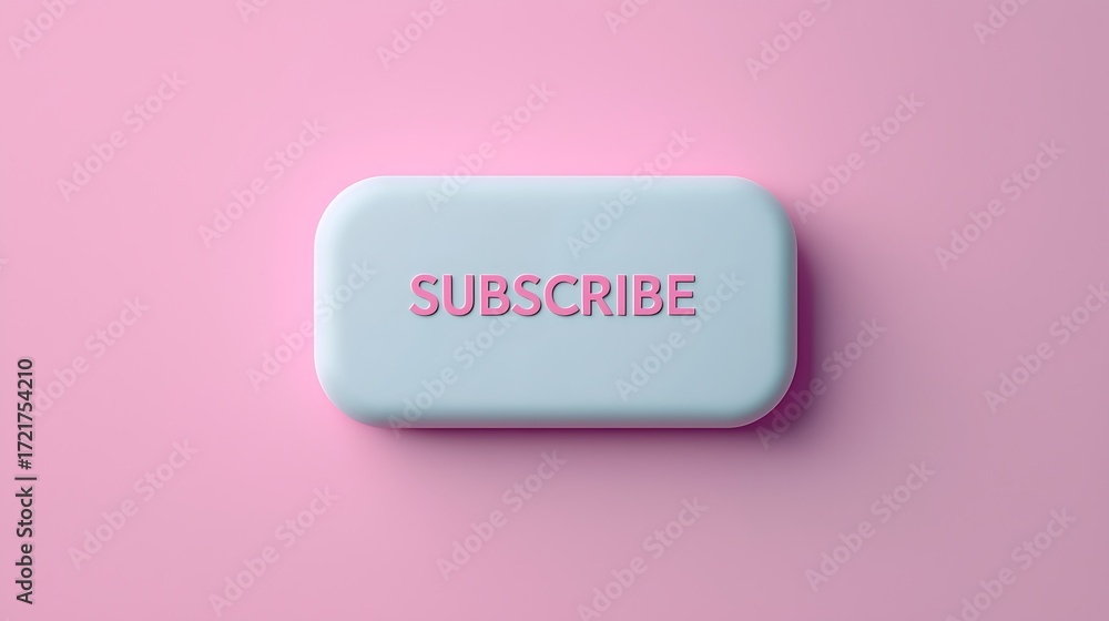 Poster a light blue button with the word 