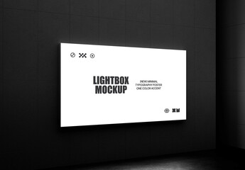 Horizontal Underground Lightbox Mockup