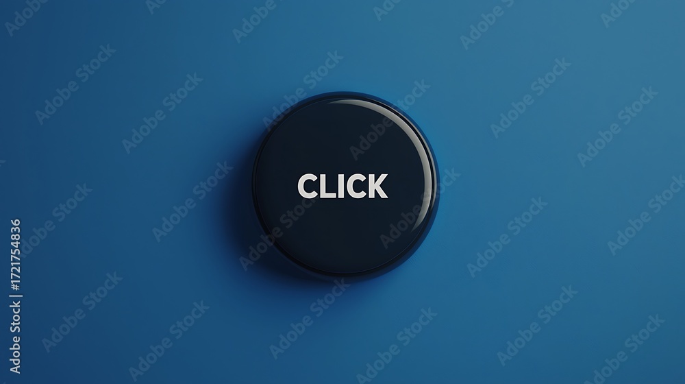 Aufkleber a glossy button displaying the word 