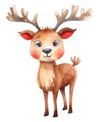 Fototapeta premium PNG Christmas reindeer christmas cartoon mammal.