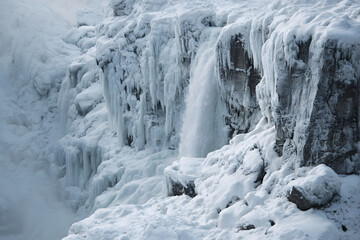 Majestic Frozen Waterfalls Nature's Icy Masterpiecesin Winter Wonderland Landsapes Await Adventurous Exporers Seeking BreathtakingScenic Views and Tranquil erenity