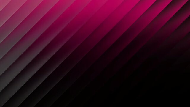 Dynamic diagonal gradient stripes transitioning from vibrant pink to deep black background animation