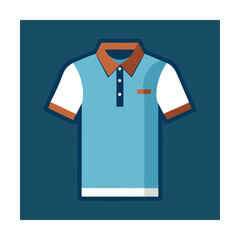 Blue polo shirt