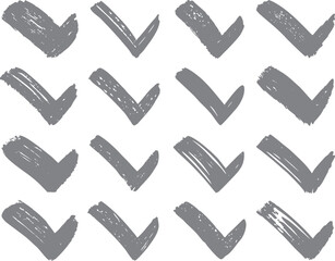 Seamless check mark pattern with a collection of up and down arrows and a checkmark sign