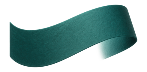 Textured teal green paper strip.
