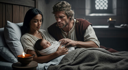 King David And Bathsheba With